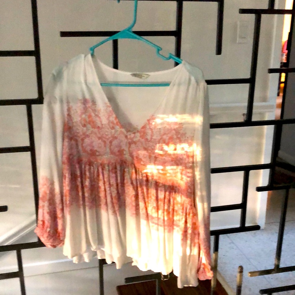 Lucky Brand Cottage peasant blouse